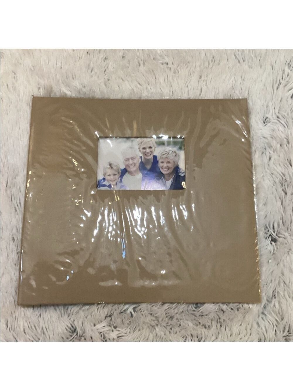 Unbranded scrapbook never used tan with a spot for photo on cover